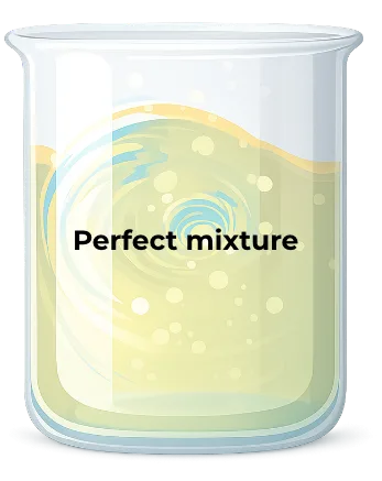 step 3 to make homogeneous mixtures possible.Perfect mixture